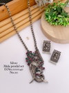 Designer Special Silver Navratri Mala Pendant Set Wholesale Shop In Surat
